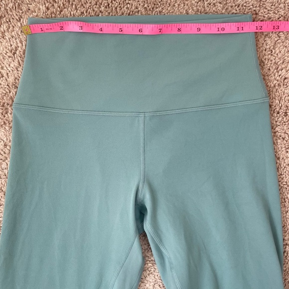 Lululemon 2021 Align High Rise Crop 17" Leggings Tidewater Teal Size 6, W6BHIS - Picture 9 of 16
